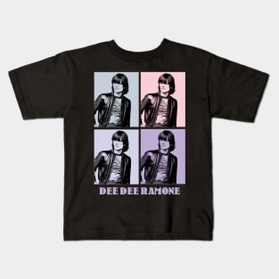 Dee Dee Ramone Pop Art Kids T-Shirt